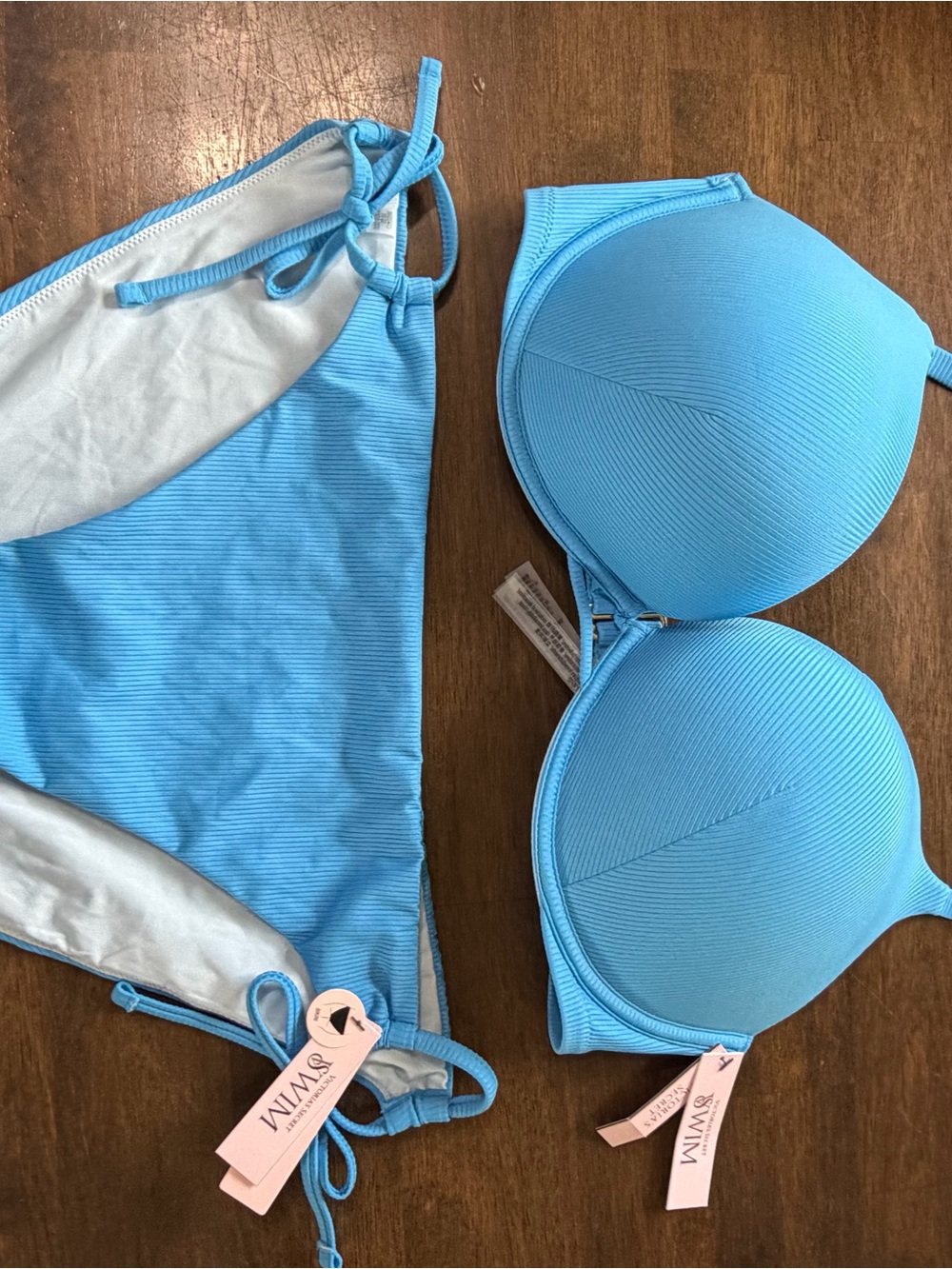 Victoria's Secret Sky Blue Push-Up Bikini Set